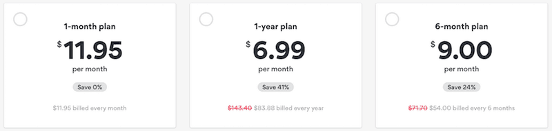 nordvpn pricing
