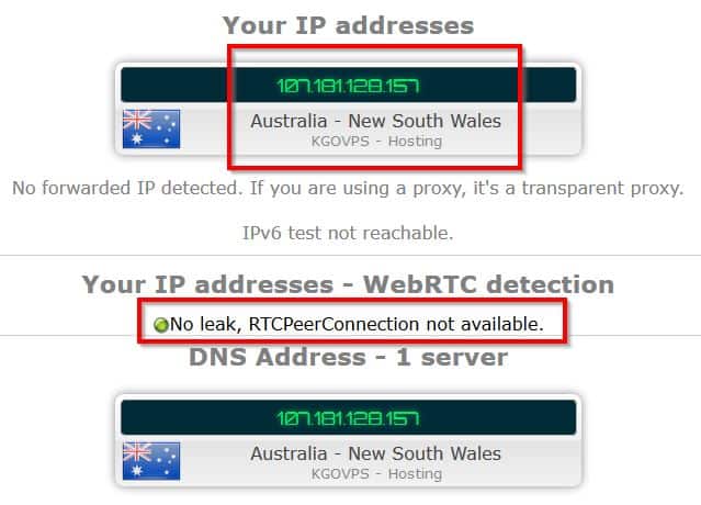 Local IP Leak Test