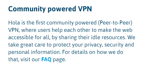 hola vpn community