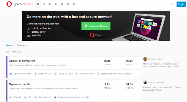 opera vpn forum