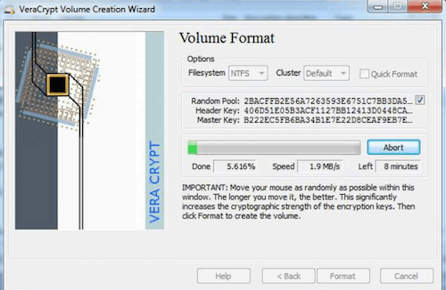 veracrypt volume format