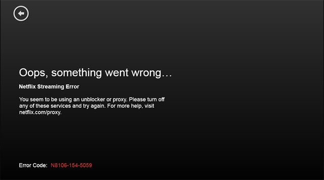 image of netflix error