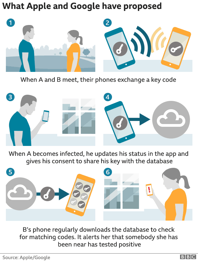 contact tracing apple google bbc