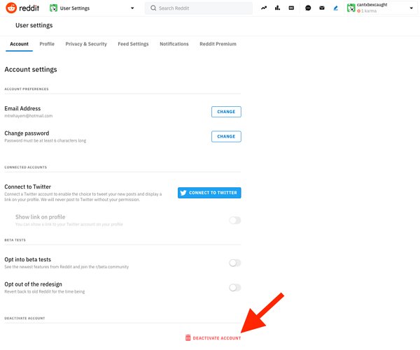 reddit-account-deactivation