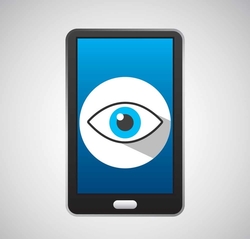 Mobile phone spying icon