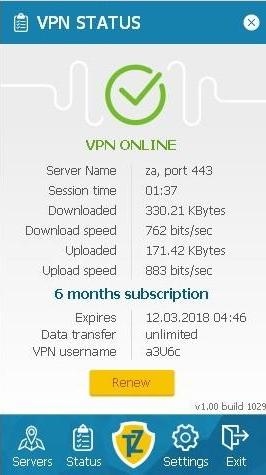Trust.Zone VPN Status