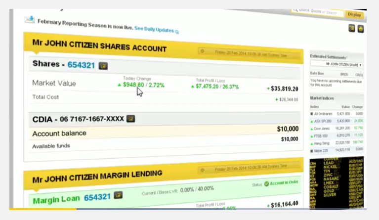 CommSec trading