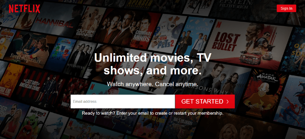 Netflix Get Started