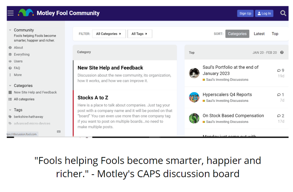 Motley Fool Comunity