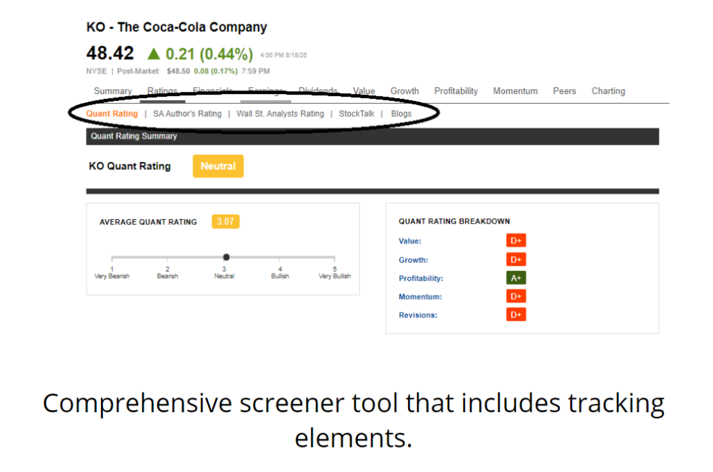 Seeking Alpha Tools