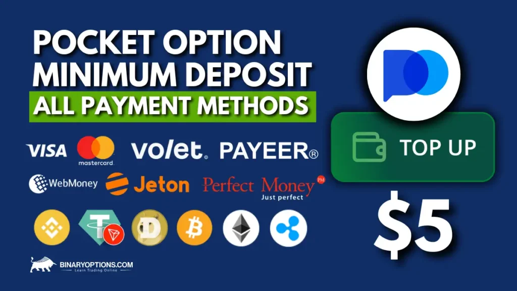 Per our Pocket Option review Australia, we've found that the deposits are low, only $5 to start trading