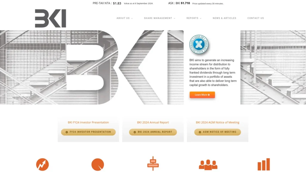 BKI homepage.