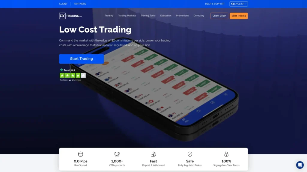 FXTRADING may be a new MetaTrader broker in Australia, but the platform is easy to use and has many features.