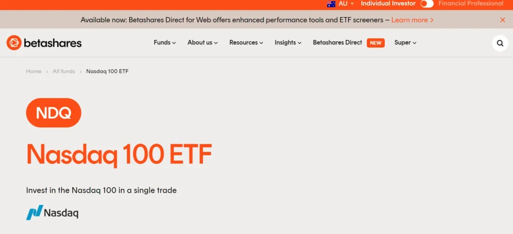 BetaShares NASDAQ 100 ETF