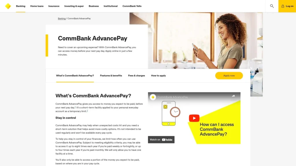 CommBank AdvancePay from Commonwealth Bank