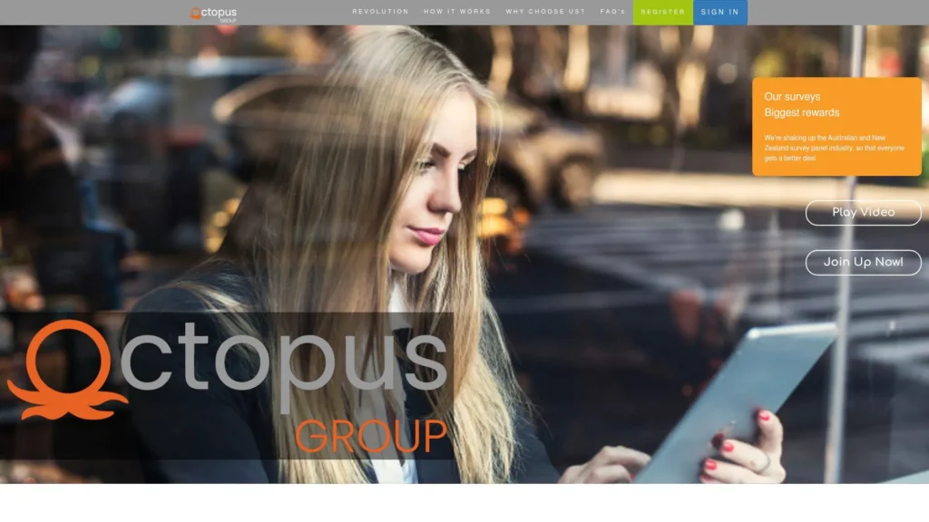 Octopus Group homepage