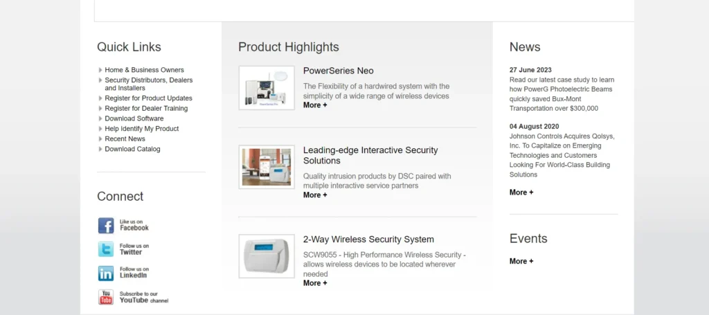 The DSC website provides many of the best homes security systems.